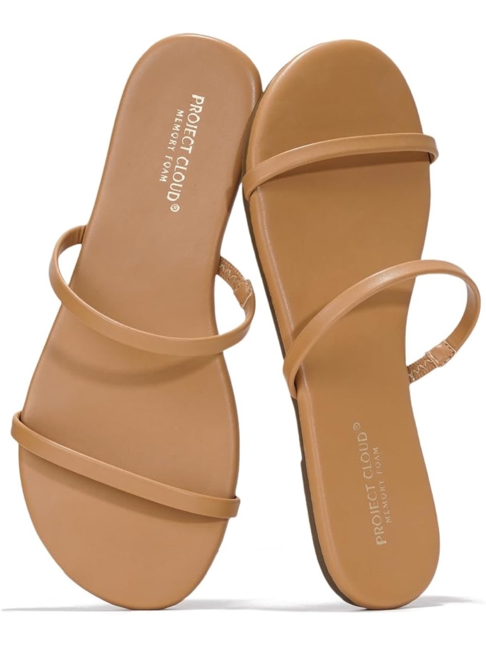 Project Cloud Double Strap Summer Sandals Size 7